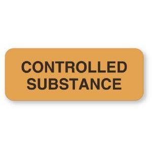 Medline Label-Controlled Substance 322Ct laboratory Chemical Sandy Brown