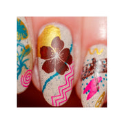UberChic Beauty Mod Chic Garden Stamping Plate Dark Red