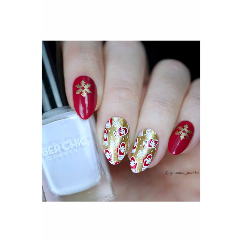UberChic Beauty Jingle All The Way, (Christmas-05) Stamping Plate Dark Gray