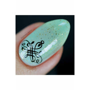 UberChic Beauty Flourishes & Ornaments Stamping Plate Dark Sea Green