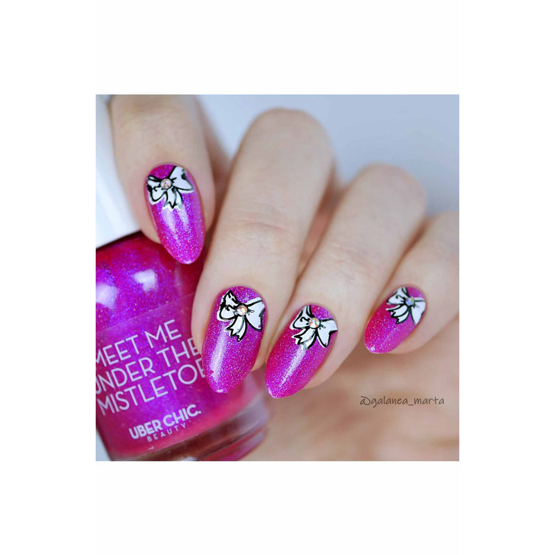 UberChic Beauty Jingle All The Way, (Christmas-05) Stamping Plate Dark Gray