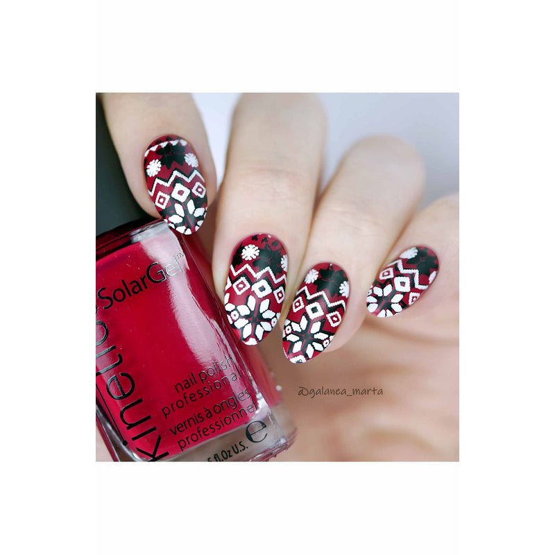 UberChic Beauty Jingle All The Way, (Christmas-05) Stamping Plate Gray