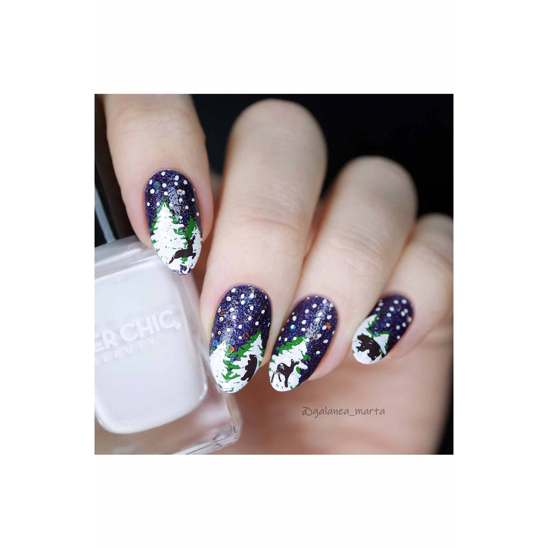 UberChic Beauty Jingle All The Way, (Christmas-05) Stamping Plate Gray