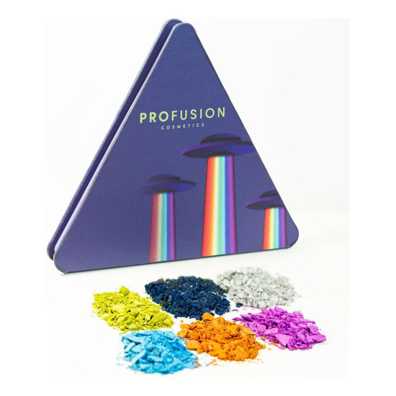 Profusion Cosmetics UFO | Beam It Up Kit: 6-Shade Palette + Neon Liner Value Kits White Smoke