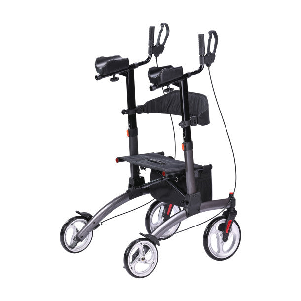RIO Medical Supplies Elevate Upright Walker, Grey White Smoke