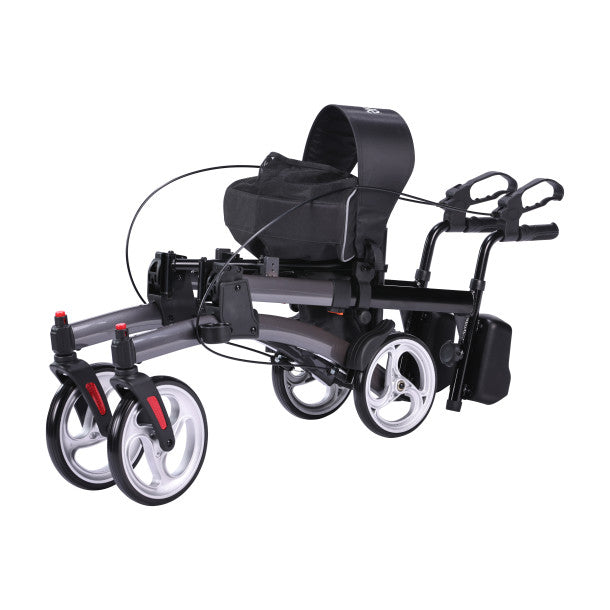 RIO Medical Supplies Elevate Upright Walker, Grey White Smoke
