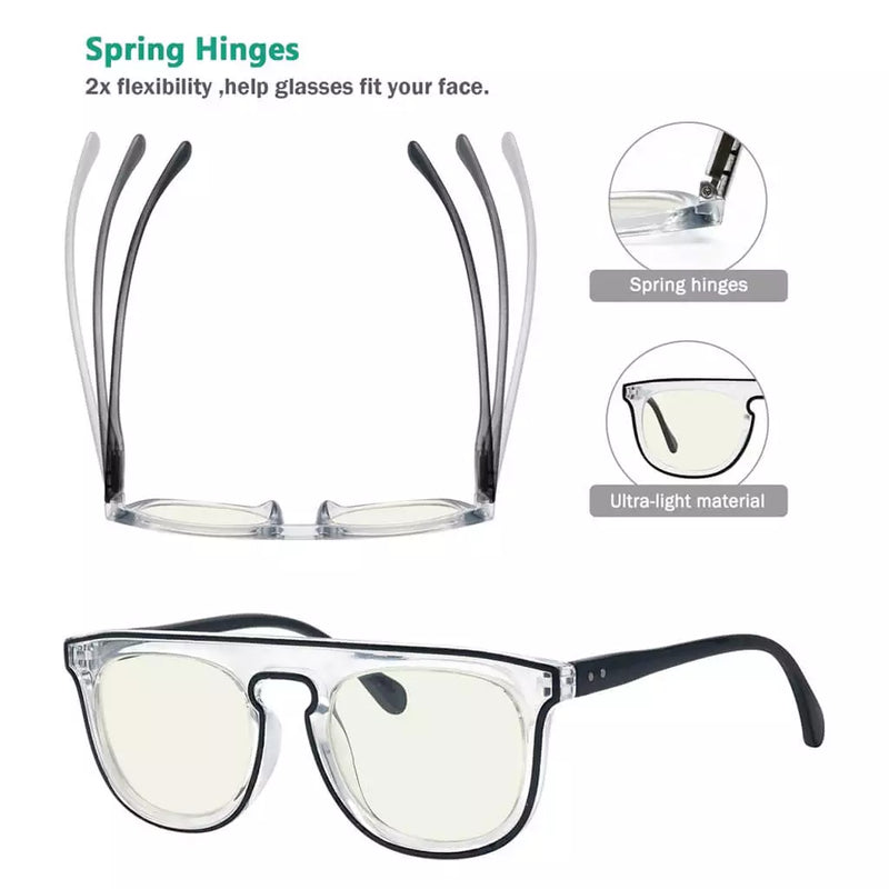 eyekeeper.com 4 Pack Pilot Stylish Blue Light Filter Reading Glasses UV2122 Eyeglasses White Smoke 4 Pairs Mix / without magnification,4 Pairs Mix / +0.50,4 Pairs Mix / +0.75,4 Pairs Mix / +1.00,4 Pairs Mix / +1.25,4 Pairs Mix / +1.50,4 Pairs Mix / +1.75,4 Pairs Mix / +2.00,4 Pairs Mix / +2.25,4 Pairs Mix / +2.50,4 Pairs Mix / +2.75,4 Pairs Mix / +3.00