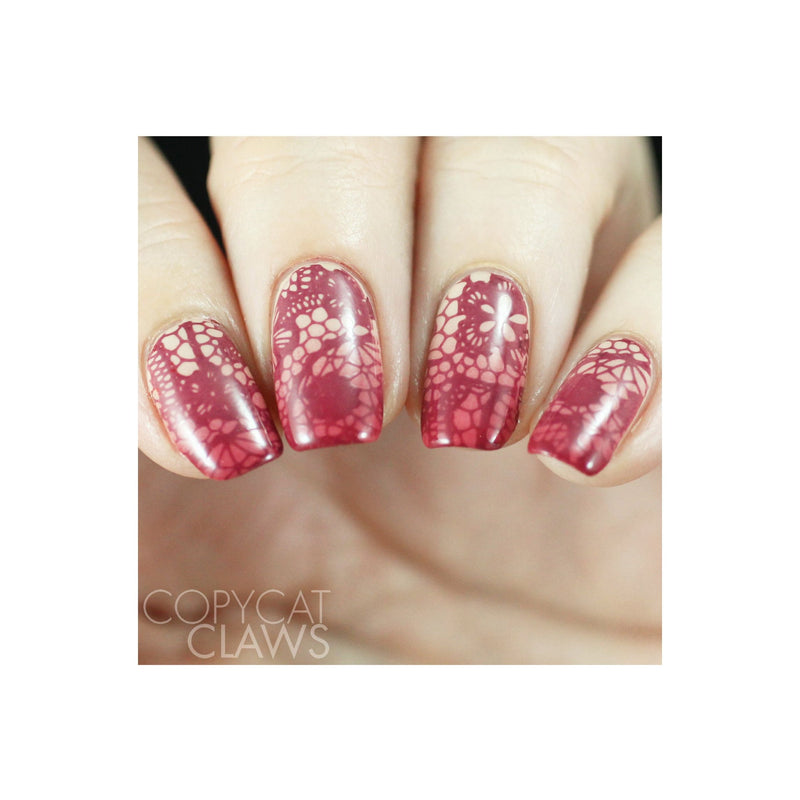 UberChic Beauty Love and Marriage-05 Stamping Plate Rosy Brown