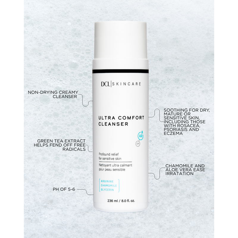 DCL Skincare Ultra Comfort Cleanser Bottle Lavender