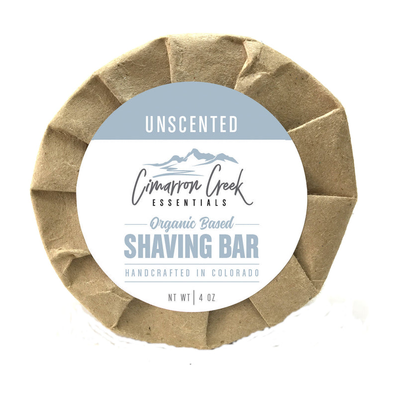 Cimarron Creek Essentials Unscented Organic Shaving Bar Soap 3.2oz Shaving & Grooming Rosy Brown Single Bar,2 Pack,3 Pack