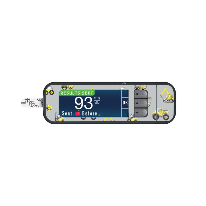 Peelz Under Construction Sticker for Bayer Contour Next Glucometer Peelz/Stickers White Smoke