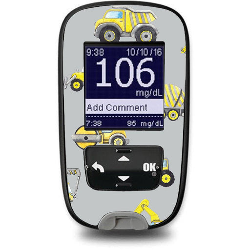Peelz Under Construction Sticker for the Accu-Chek Guide Glucometer Peelz/Stickers Gray