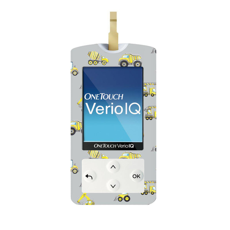 Peelz Under Construction for OneTouch Verio IQ Glucometer Peelz/Stickers White Smoke
