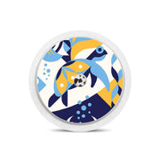 Peelz Underwater Abstract Freestyle Libre 2 Peelz/Stickers White Smoke Sensor Only