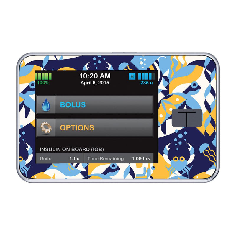 Peelz Underwater Abstract Sticker for Tandem t:slim Peelz/Stickers Black