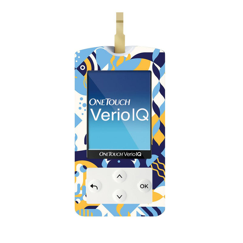 Peelz Underwater Abstract for OneTouch Verio IQ Glucometer Peelz/Stickers White Smoke