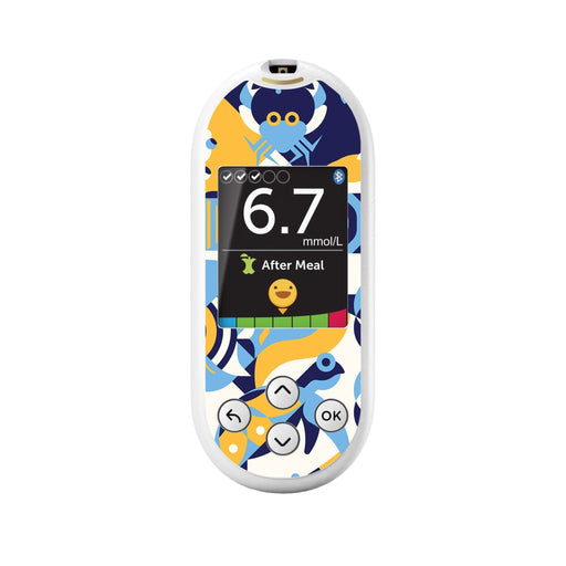 Peelz Underwater Abstract for OneTouch Verio Reflect Glucometer Peelz/Stickers White Smoke