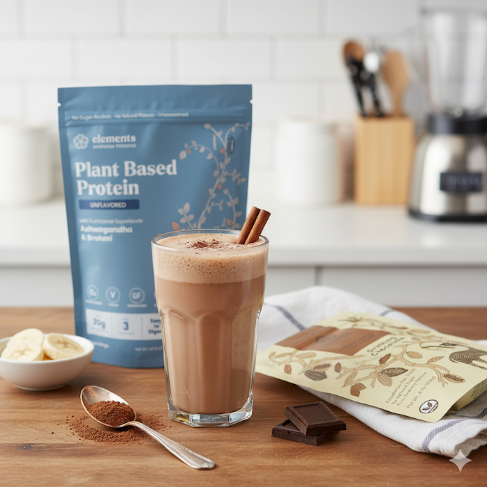 Elements Truffles Plant Based Protein Powder: Unflavored (21 Servings) Protein Lavender