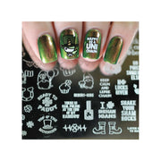UberChic Beauty St Patrick's Day-05 Stamping Plate Dark Slate Gray