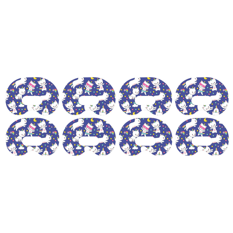 Peelz Unicorn Cats Medtronic Guardian Connect Patch Tape - Pump Peelz Patch Medical Tape White Smoke 4-Pack Medtronic CGM Tape