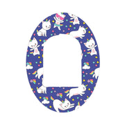 Peelz Unicorn Cats Pod Patch Tape - Pump Peelz Patch Medical Tape White Smoke 1-Pack Omnipod Tape