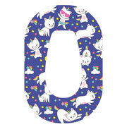 Peelz Unicorn Cats Dexcom G6 Patch Tape - Pump Peelz Patch Medical Tape White Smoke 1-Pack Dexcom G6 Tape