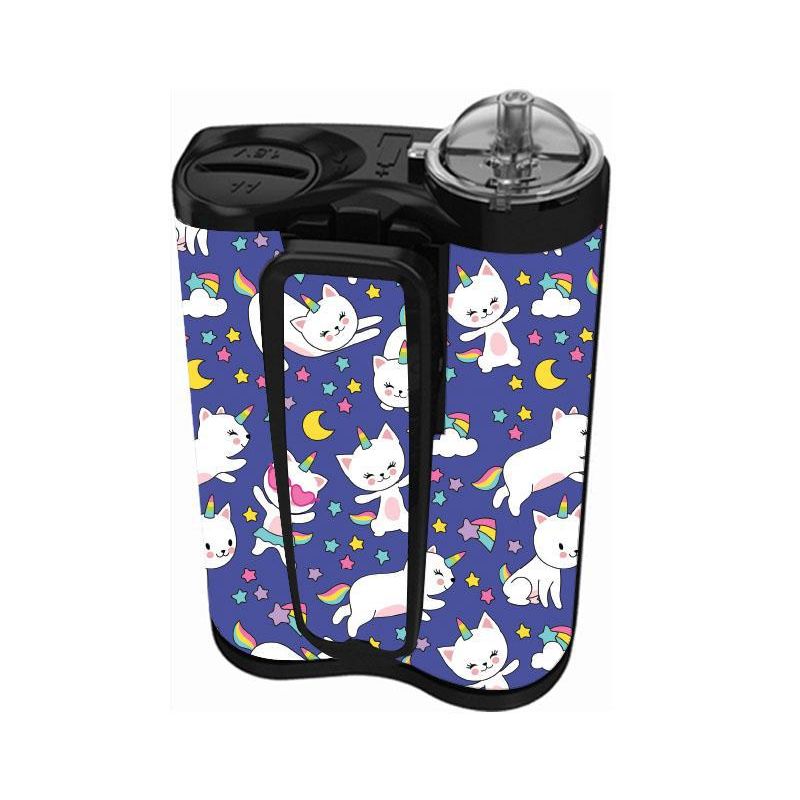 Peelz Unicorn Cats Sticker for Medtronic MiniMed 770G & 780G Peelz/Stickers White Smoke Back and Clip Peelz
