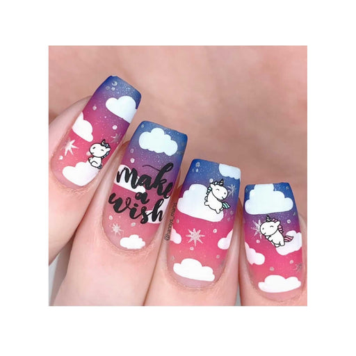 UberChic Beauty Unicorn Love-02 Stamping Plate Rosy Brown