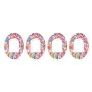 Peelz Unicorn Swirls Pod Patch Tape - Pump Peelz Patch Medical Tape White Smoke 4-Pack Omnipod Tape