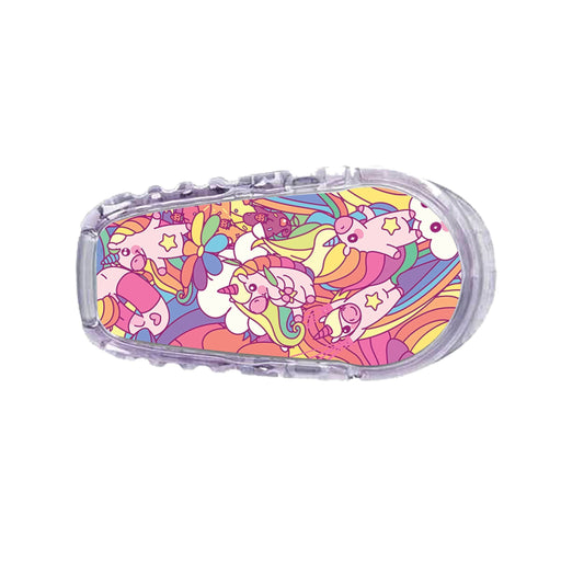 Peelz Unicorn Swirls Sticker Designed for the DEXCOM Transmitter Peelz/Stickers White Smoke G6