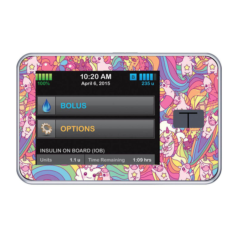 Peelz Unicorn Swirls Sticker for Tandem t:slim Peelz/Stickers Black
