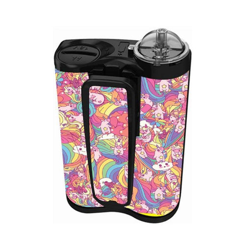 Peelz Unicorn Swirls for Sticker for Medtronic MiniMed 770G & 780G Peelz/Stickers White Smoke Back and Clip Peelz