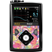 Peelz Unicorn Swirls for Sticker for Medtronic MiniMed 770G & 780G Peelz/Stickers Black Whole System Peelz (front back + clip)