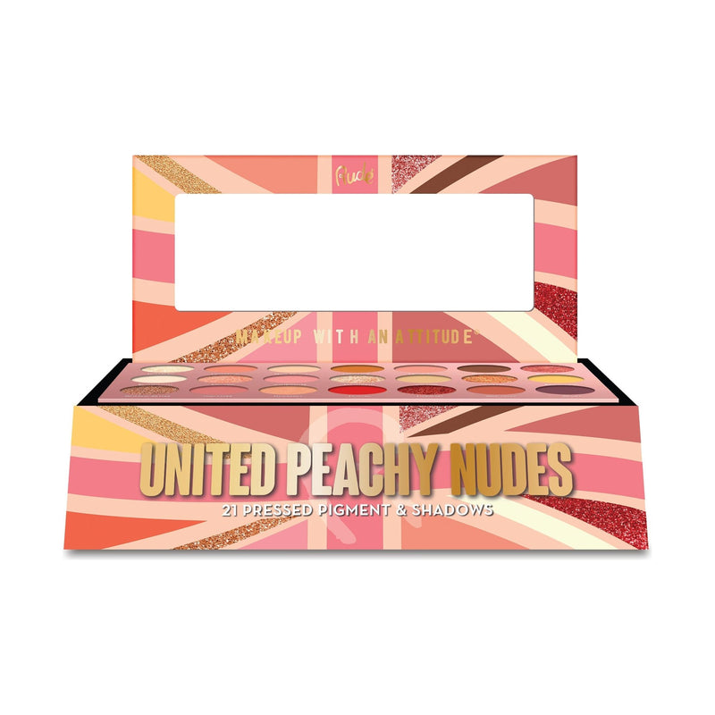 Rude Cosmetics United Peachy Nudes Palette Display Set, 12 pcs Wholesale Set Dark Salmon