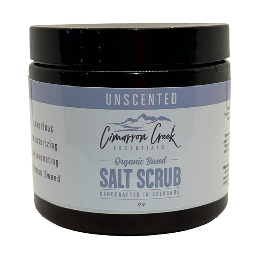 Cimarron Creek Essentials Unscented Organic Salt Scrub Bath & Body Dark Gray 22oz