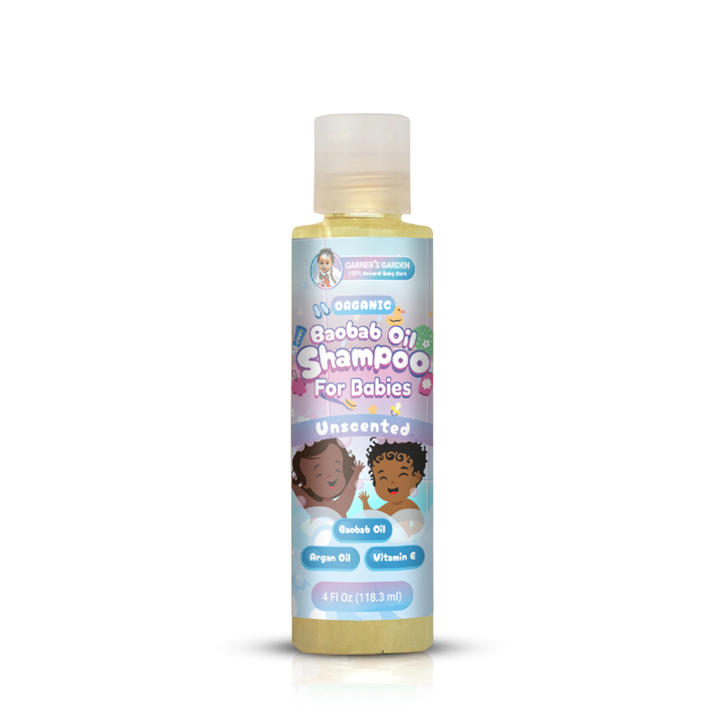 Garner's Garden Organic Baobab Oil Baby Shampoo Baby Care White Smoke Baobab Baby Shampoo Unscented / 4oz