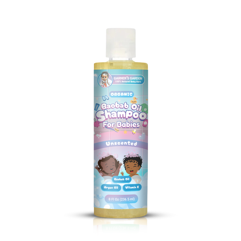 Garner's Garden Organic Baobab Oil Baby Shampoo Baby Care White Smoke Baobab Baby Shampoo Unscented / 8oz