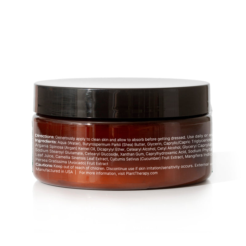 Plant Therapy Unscented Body Cream with Argan Body Care Dark Slate Gray 8 oz
