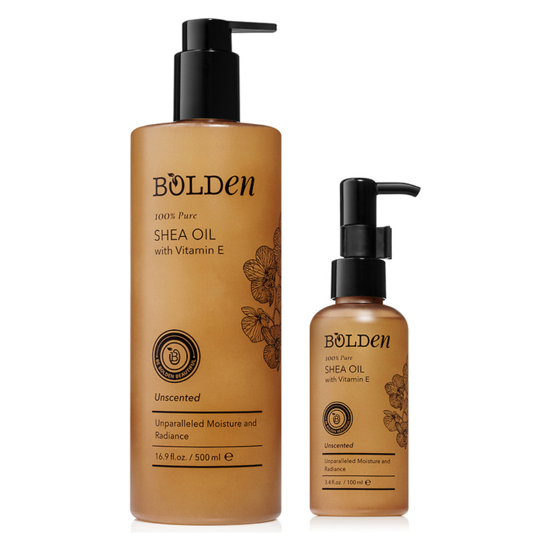 Boldenusa.com Unscented Shea Butter Oil | Pure African Shea Butter Body Oil | 16.9 Fl Oz Shea Oil Chocolate