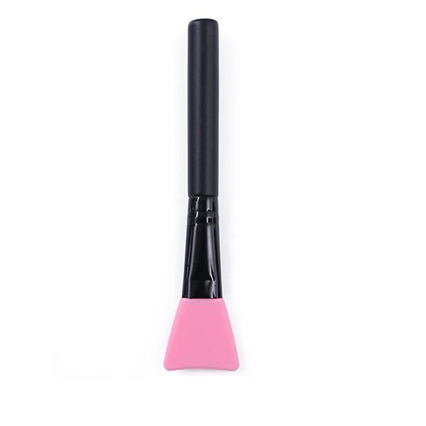 ZAQ Skin & Body Silicone Mask Applicator (Wooden Handle) Misty Rose Pink