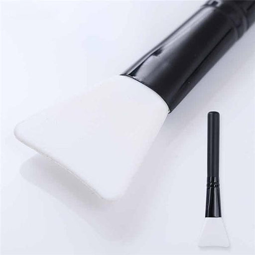 ZAQ Skin & Body Silicone Mask Applicator (Wooden Handle) Lavender White