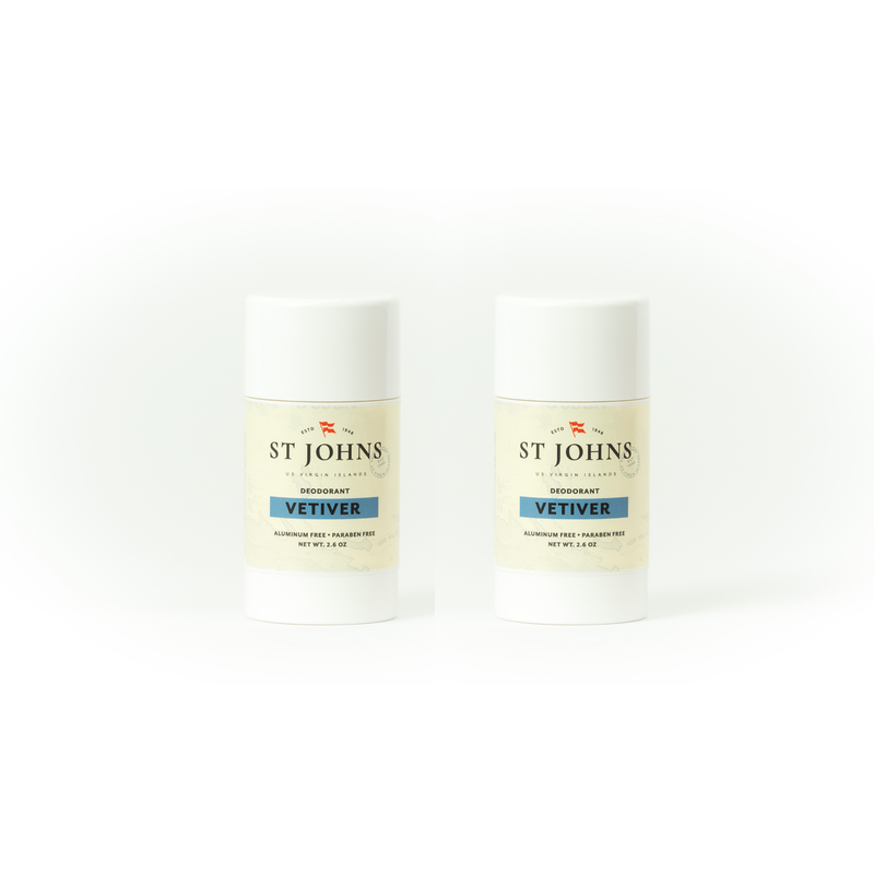 St Johns Fragrance Co LLC™ Aluminum Free Deodorant White Smoke Vetiver 2 Pack