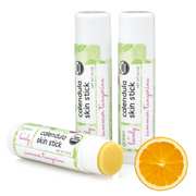 Green + Lovely Summer Tangerine Calendula Skin Stick - Organic Lotion Moisture Stick - Travel Size Goldenrod