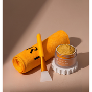 TUMERI Turmeric + Vitamin C Clay Mask Health & Beauty Dark Olive Green + Applicator & Towel