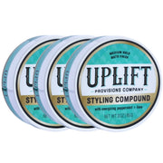 Uplift Provisions Company Styling Compound 3 oz Clay Pomade White Smoke 1 puck / 3.0 oz,2 pucks / 3.0 oz,3 pucks / 3.0 oz