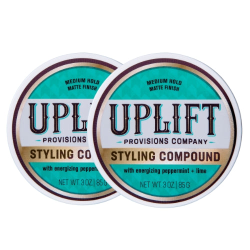 Uplift Provisions Company Styling Compound 3 oz Clay Pomade White Smoke 2 pucks / 3.0 oz