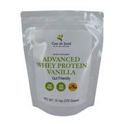 casa de sante Elemental Whey WPI Protein Powder + Digestive Enzymes (Vanilla) | Low FODMAP & GLP-1 Gut-Gentle Muscle Support Digestive Support Supplements Dark Gray