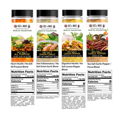 Igotchu Seasonings The 8 oz Health Collection Collab Bundle White Smoke
