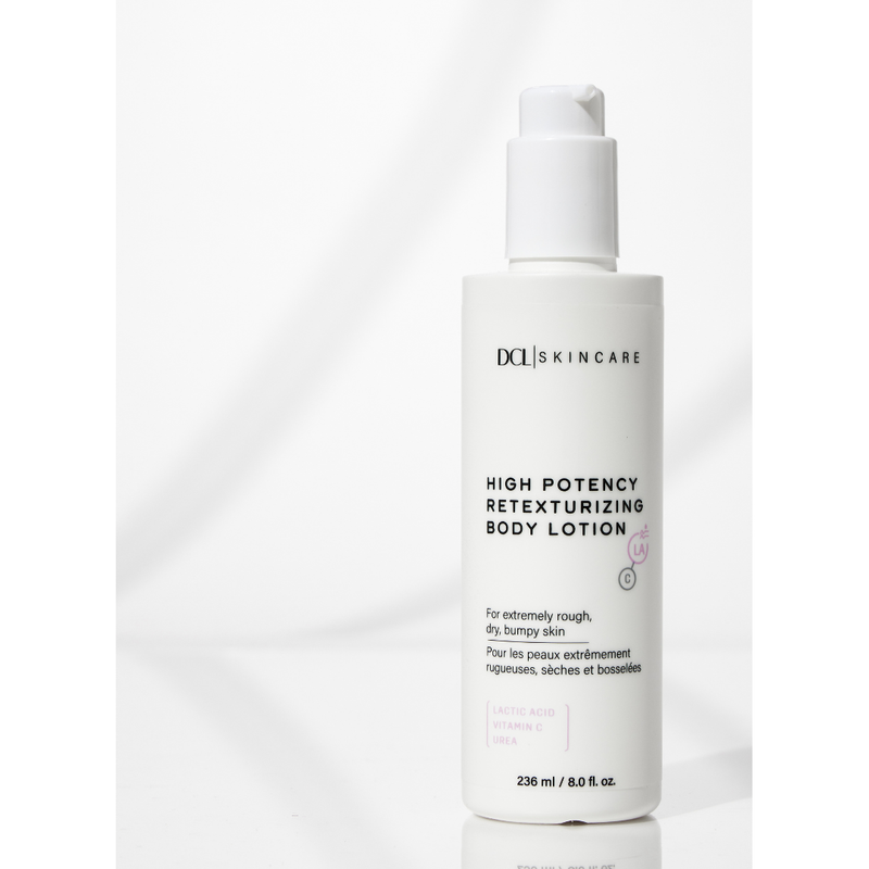 DCL Skincare High Potency Retexturizing Body Lotion Bottle Lavender