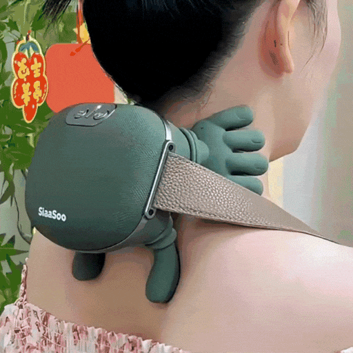 SmartPursue™ Master Hand Shoulder & Neck Massager with Heat Compress Electric massager Black 5finger style,Low-end model,Moss Green
